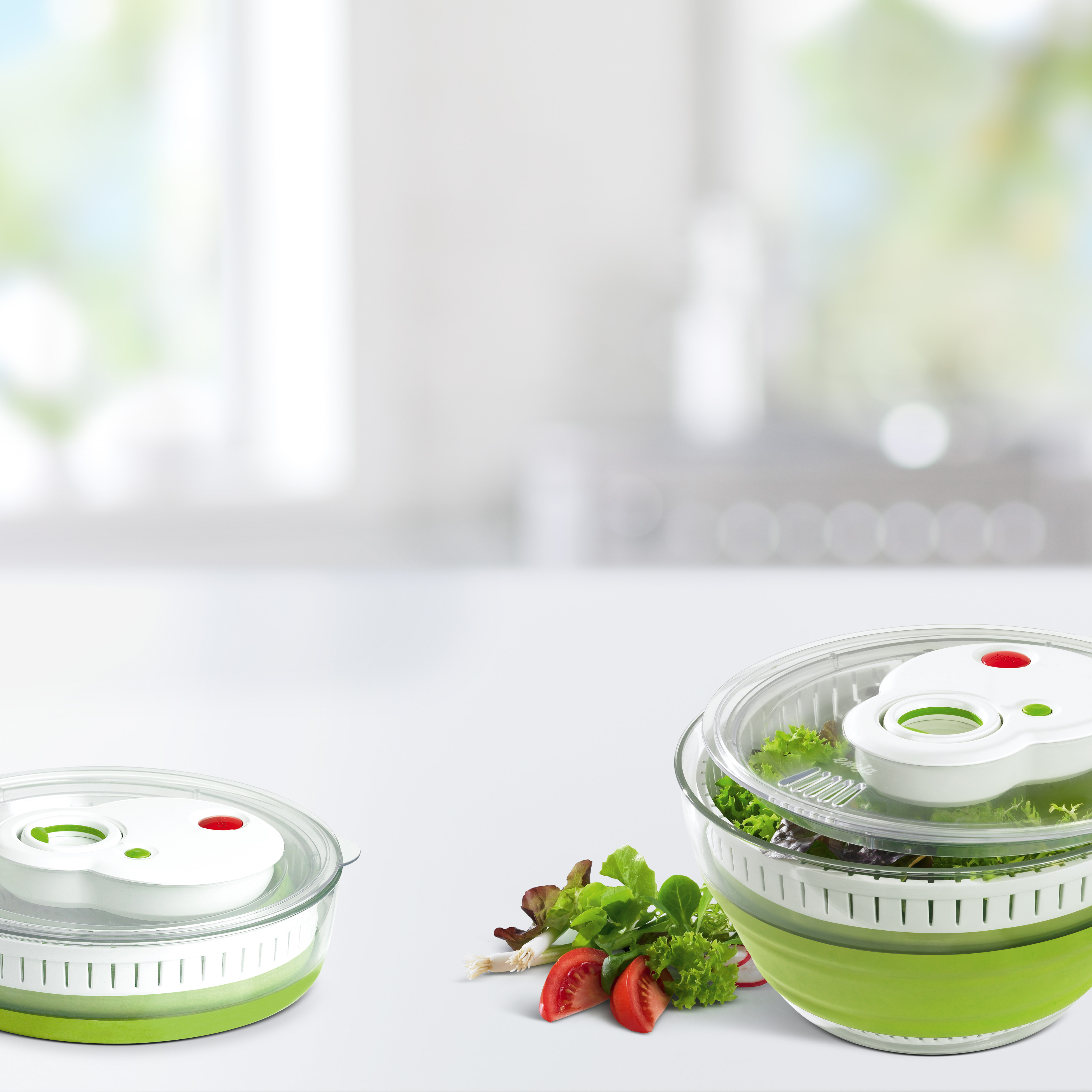 EMSA 512991 Turboline Salatschleuder Weiß