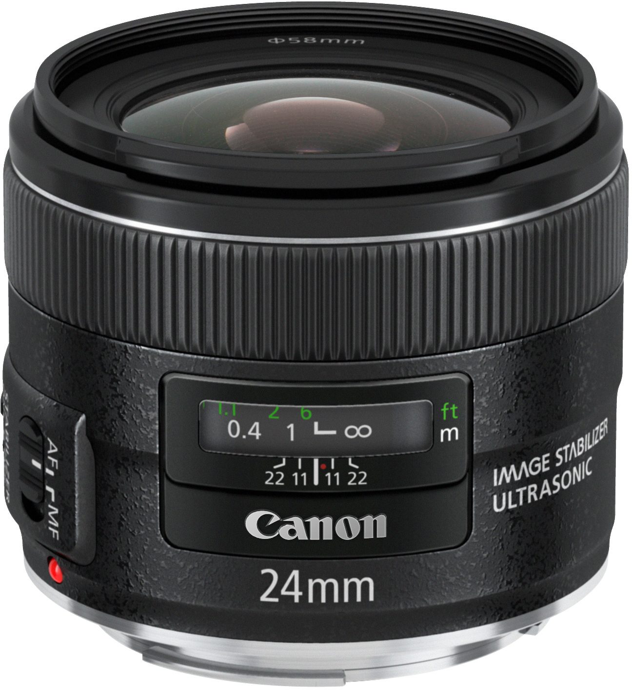 CANON EF 24mm f/2.8 IS USM - 24 mm f/2.8 IS, USM (Objektiv für Canon EF-Mount, Schwarz)