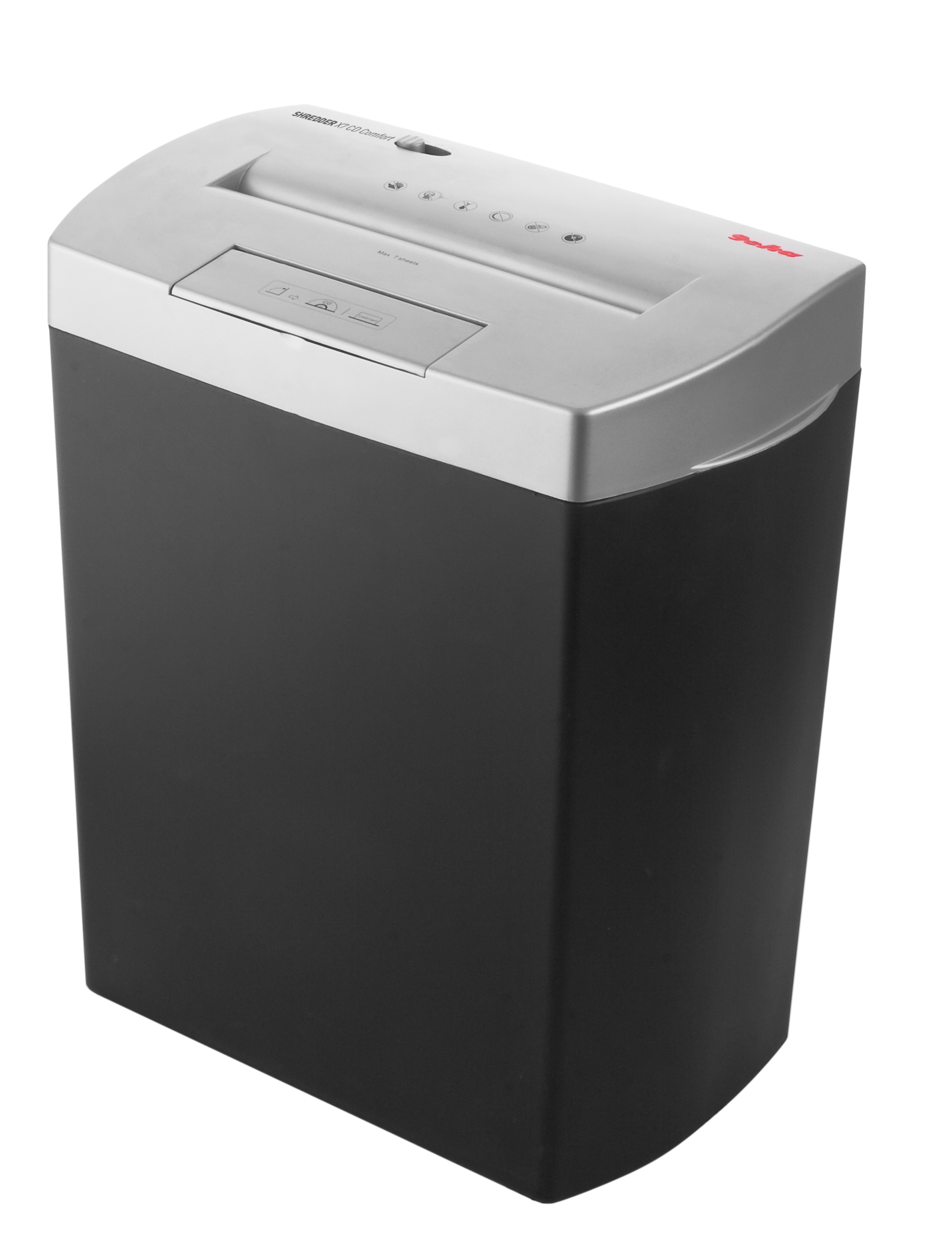 GEHA X 7 CD COMFORT Aktenvernichter, Schwarz