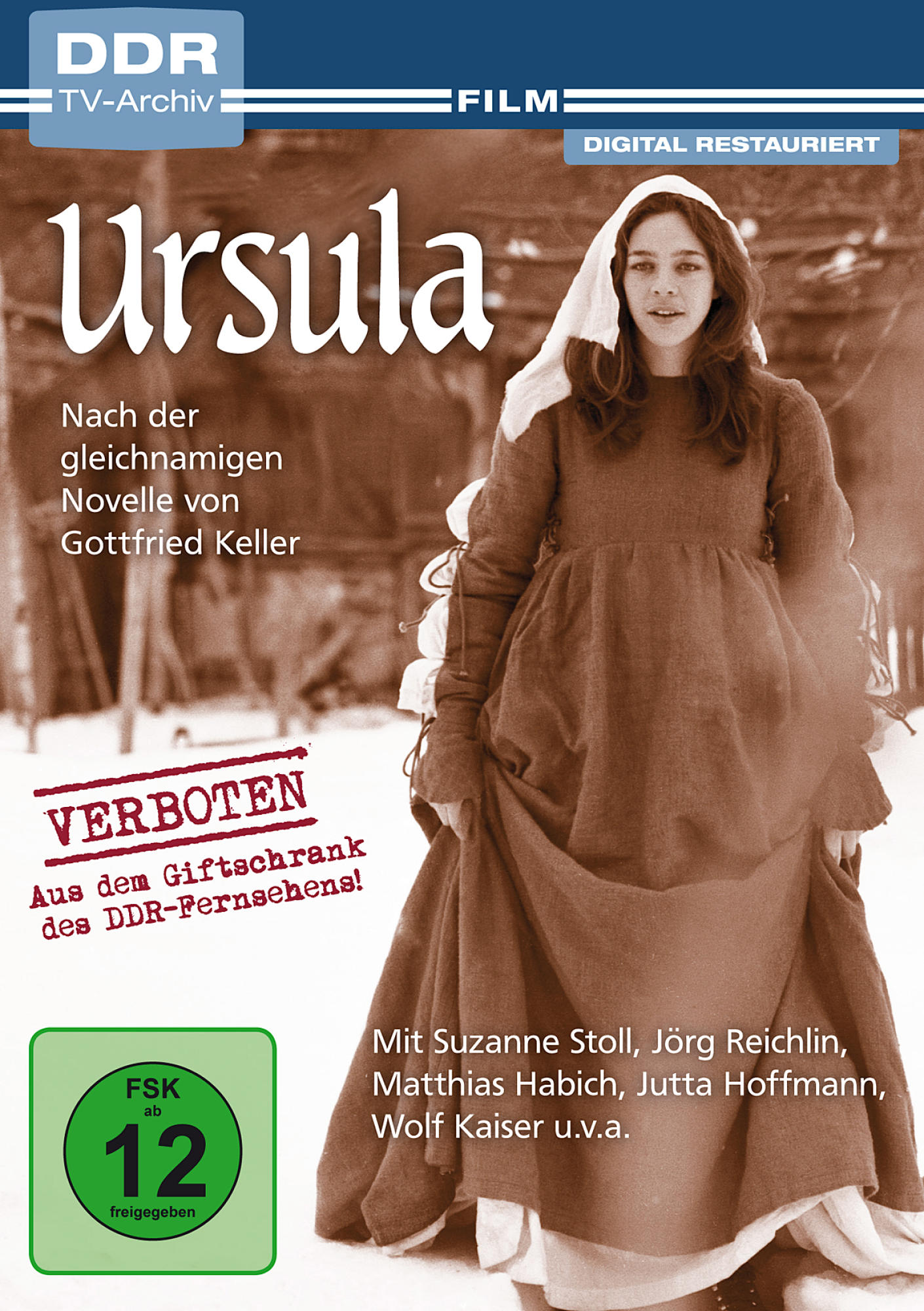 DVD-Cover einer Frau in historischer Kleidung. Der Titel lautet Ursula.