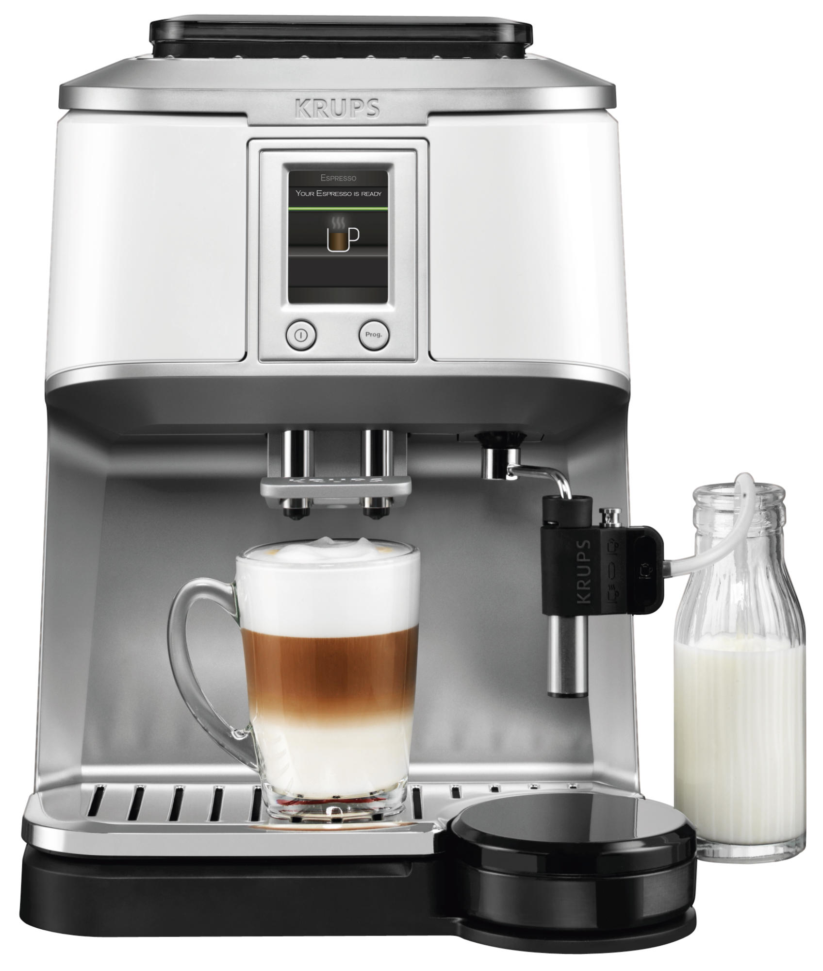 KRUPS EA 8441 Kaffeevollautomat Weiß