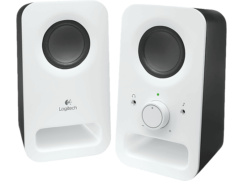 LOGITECH Z150 2.0 Lautsprecher, Weiß; PC-Lautsprecher