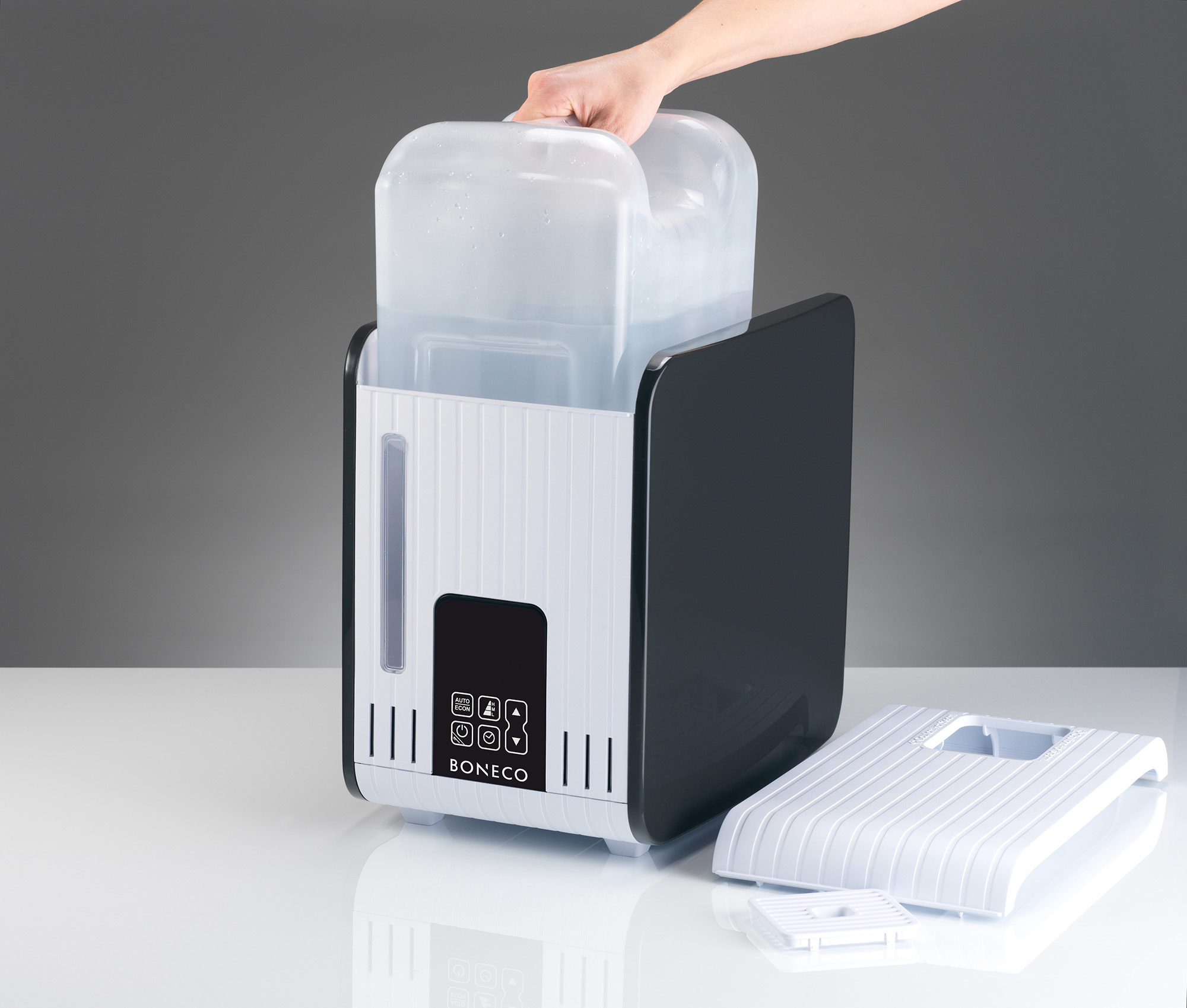 BONECO S 450 Luftbefeuchter Schwarz (480 Watt, Raumgröße: 60 m²)