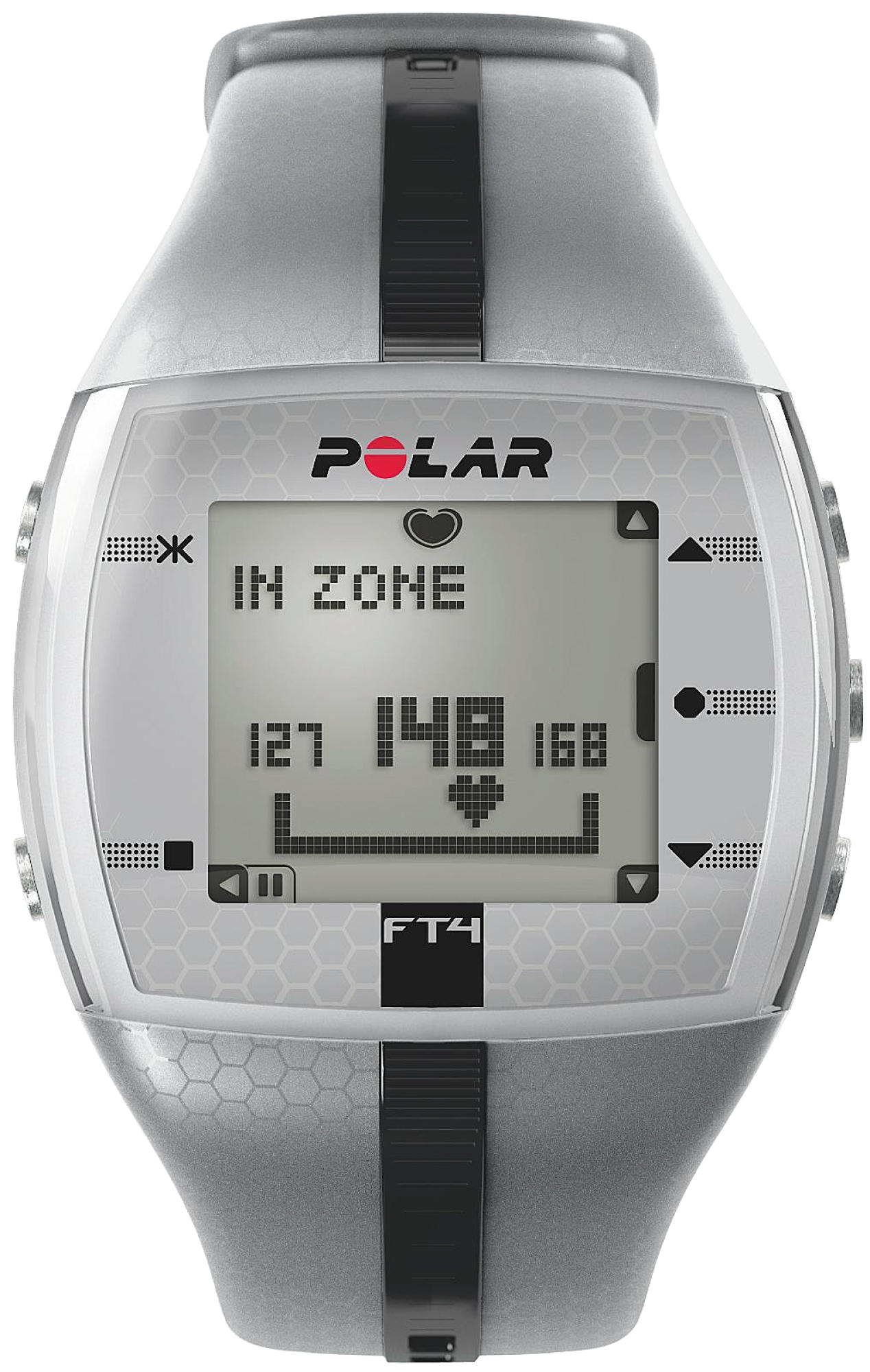 Reloj deportivo - Polar FT4 Plata y negro