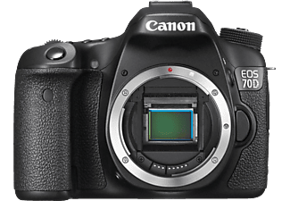 CANON EOS 70D Gehäuse Spiegelreflexkamera, 20.2 Megapixel, Touchscreen Display, WLAN, Schwarz