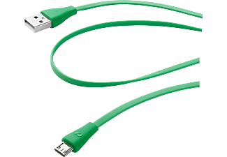 CELLULARLINE USBDATACMICROUSBG - Datenkabel (Grün)