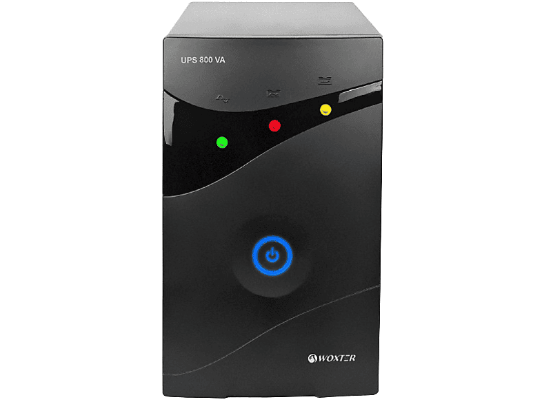 SAI - Woxter UPS 800 VA, Microprocesador, Display LED, Alarma acústica, Autonomía 8-15 minutos