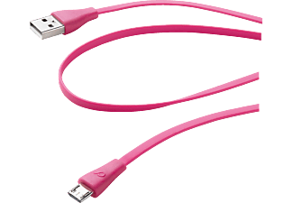 CELLULARLINE cellularline USB a Micro-USB Data Cavo - Rosa - cavo dati (Rosa)
