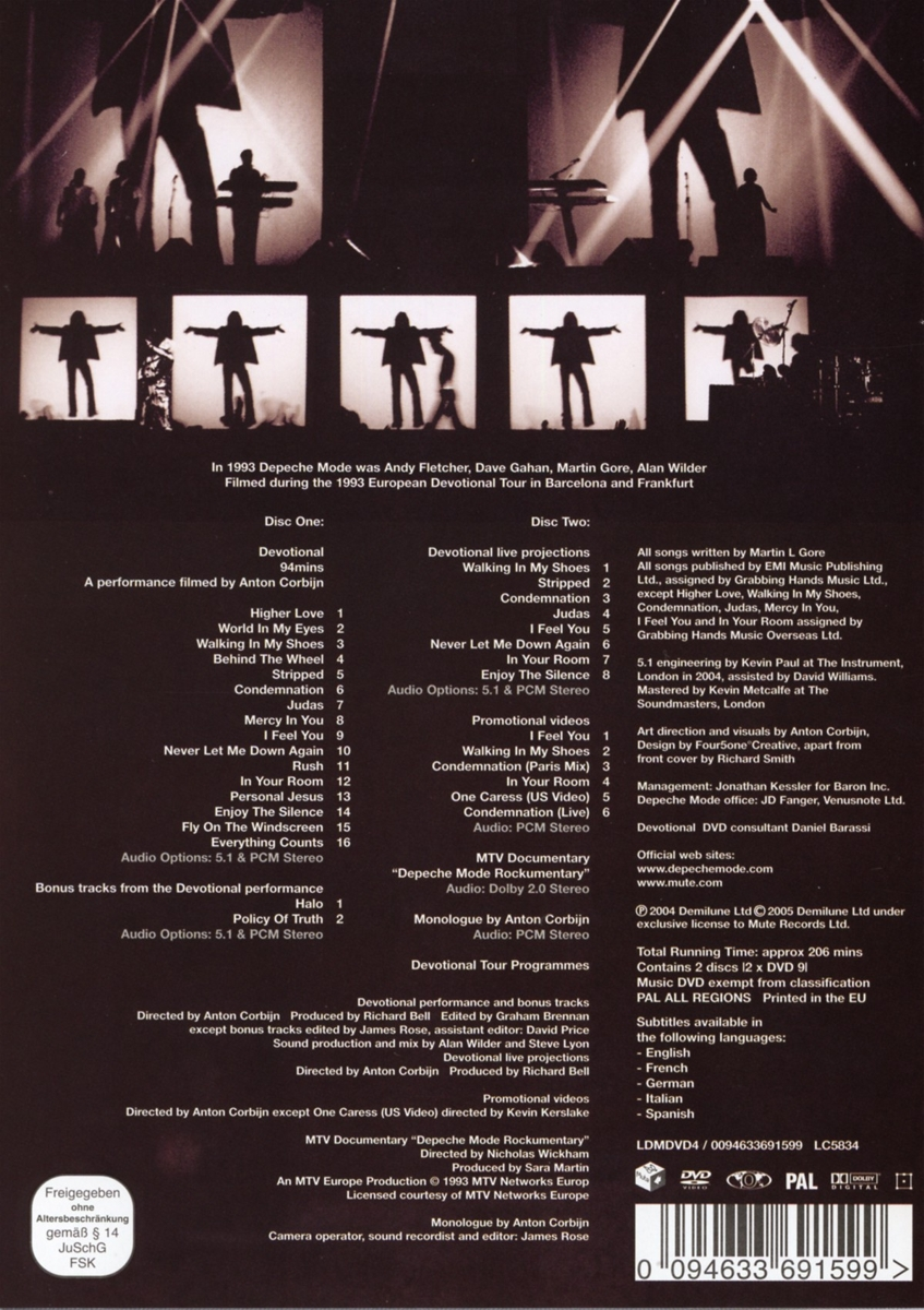 Depeche Mode - DEVOTIONAL  - (DVD)