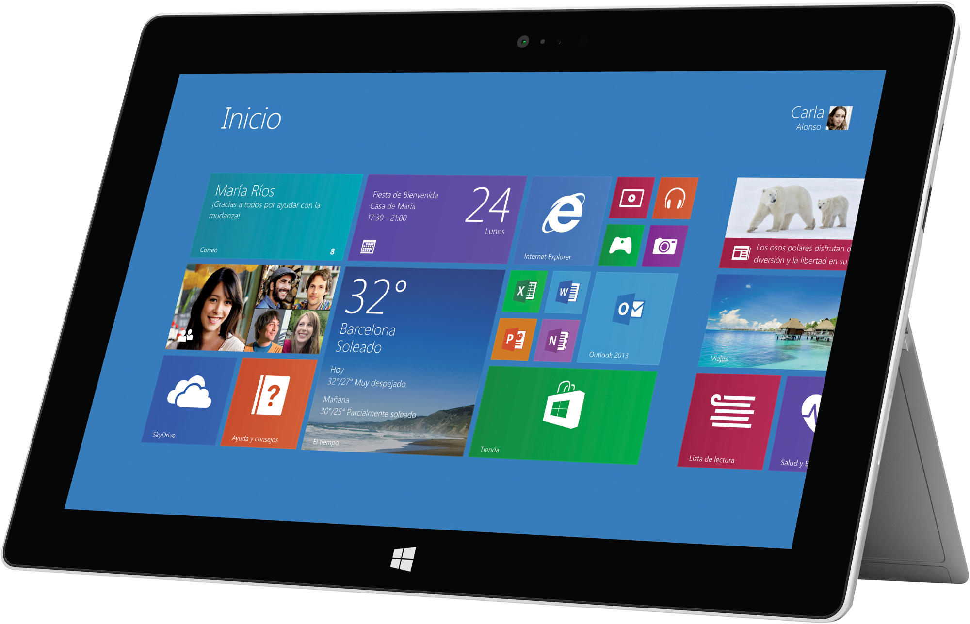 Tablet - Microsoft Surface 2 con 32GB y procesador NVIDIA Tegra 4