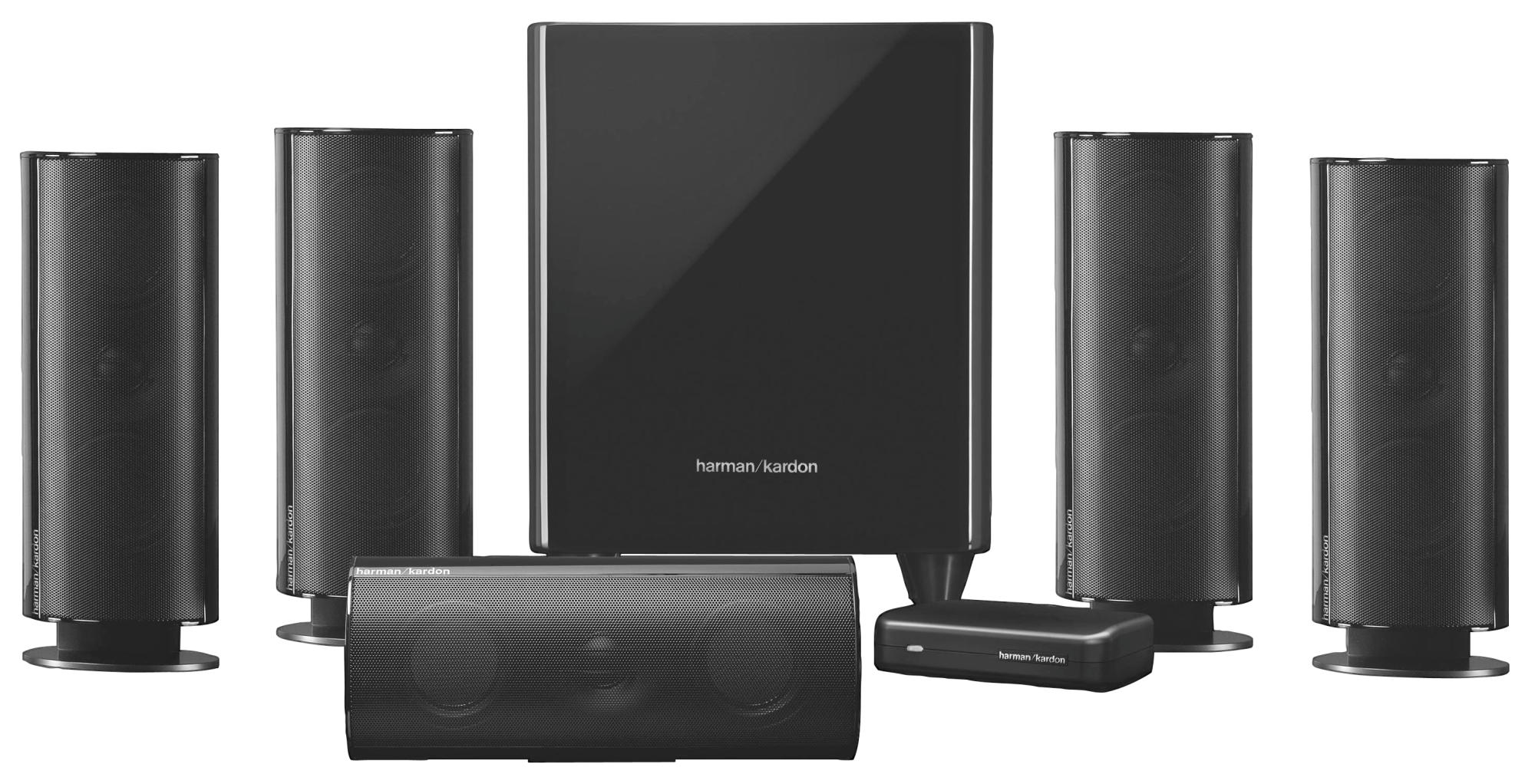 HARMAN KARDON HKTS 65 BQ Lautsprechersystem, Schwarz glänzend)