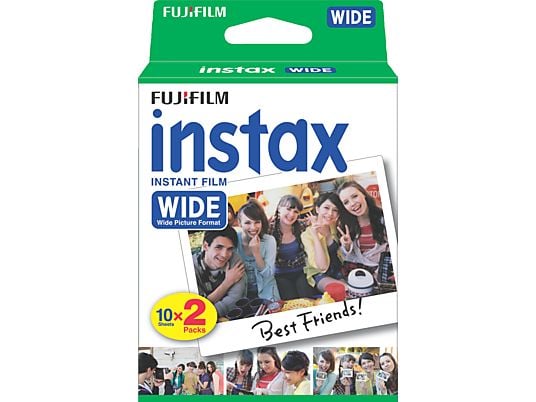 FUJIFILM Instax Color 10x2 Blätter - Analogfilm (Weiss)