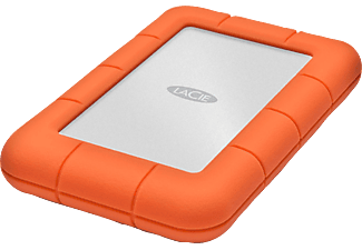 LACIE LACIE Rugged Mini Mobile Disk - 1TB - USB3.0 - arancione - Disco rigido (HDD, 1 TB, Argento/Arancione)