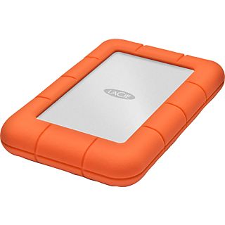 LACIE 301558 RUGGED MINI MOBILE DISK - Festplatte (HDD, 1 TB, Silber/Orange)