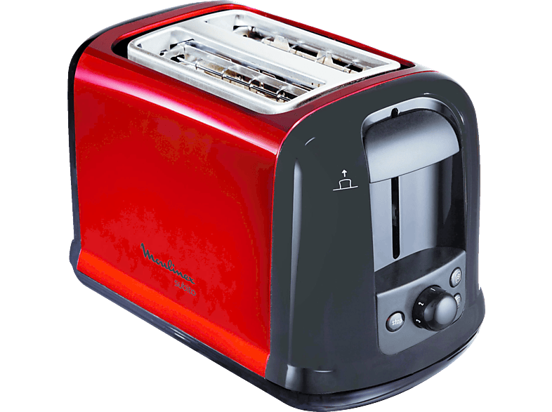 MOULINEX Toaster MOULINEX LT 261 D Toaster Metallic/Rot/Schwarz (850 ...
