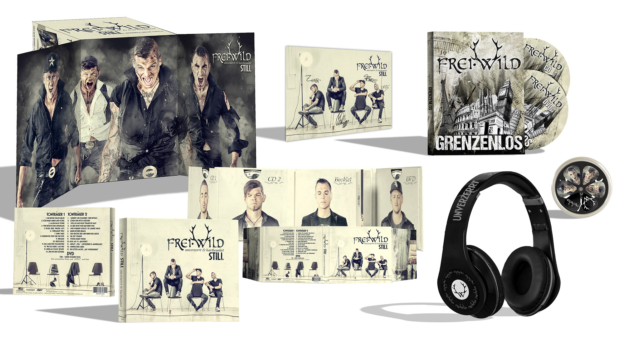 Frei.Wild - Still - Grenzenlos Deluxe Boxset (3CD+2DVD)  - (CD + DVD Video)