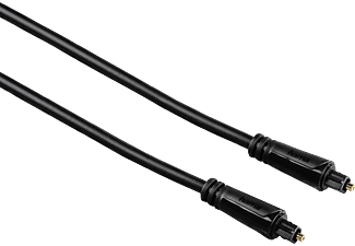 HAMA Câble fibre optique audio, Fiche ODT (Toslink), 75 cm - Câble audio optique (Noir)