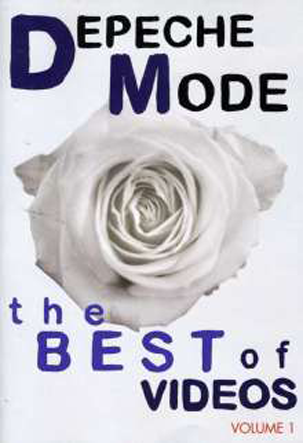 Depeche Mode DVD borító: Egy fehér rózsa a zenekar nevével és szöveggel.