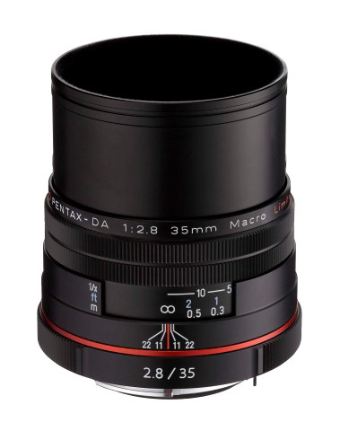 PENTAX DA 35mm / 2,8 HD Macro Limited - 35 mm f/2.8 DA (Objektiv für Pentax K-Mount, Schwarz)