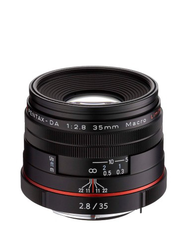 PENTAX DA 35mm / 2,8 HD Macro Limited - 35 mm f/2.8 DA (Objektiv für Pentax K-Mount, Schwarz)