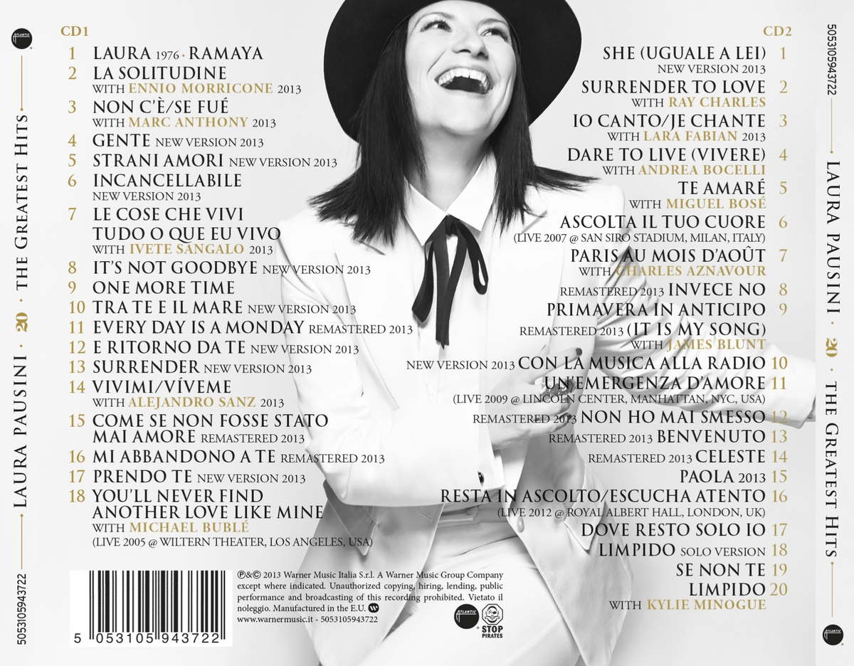 Laura Pausini - 20 - The Greatest Hits  - (CD)