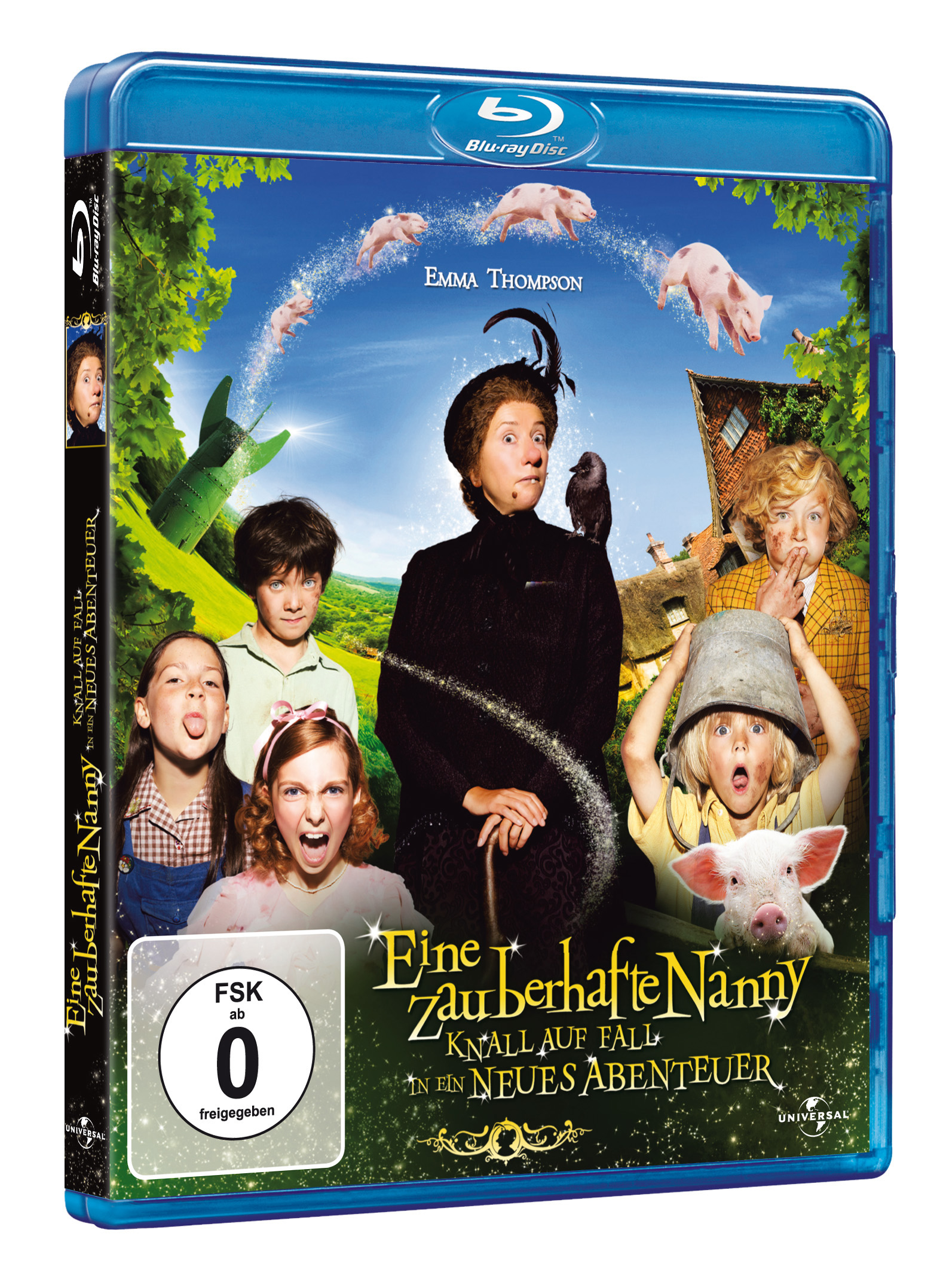 Blu-ray-Disc-Cover eines Films mit Kindern und Emma Thompson.