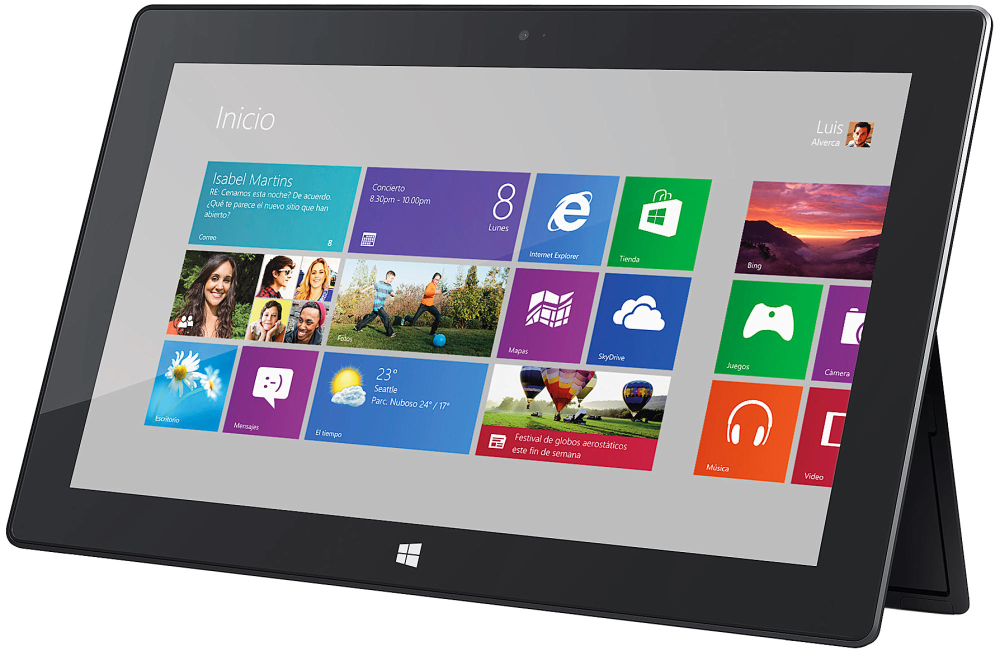 Tablet - Microsoft Surface 64 GB, Quad Core, Windows RT