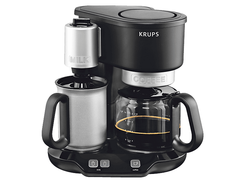Kaffeemaschine KRUPS KM 3108 Cafe und Latte Kaffeemaschine Schwarz