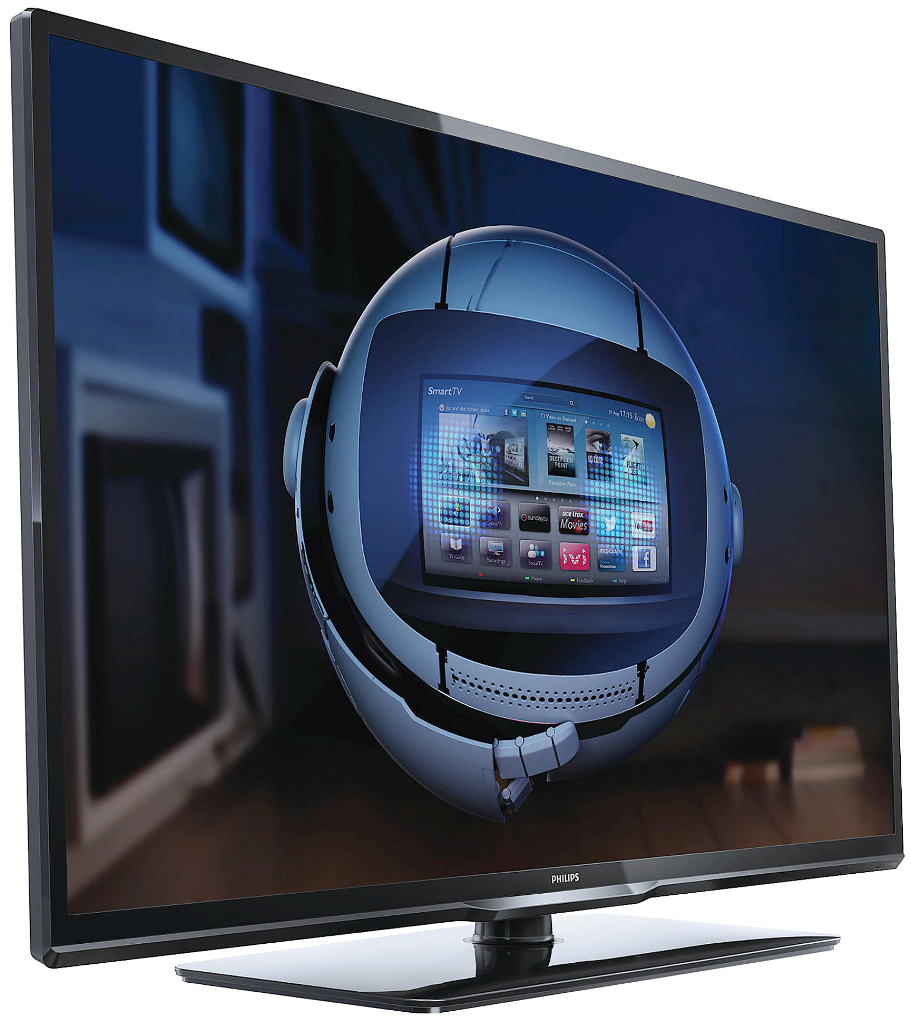 TV LCD - Philips,  32",  32PFL3208H/12,  3000 Series,  Televisor,  Smart,  LED,  Fino