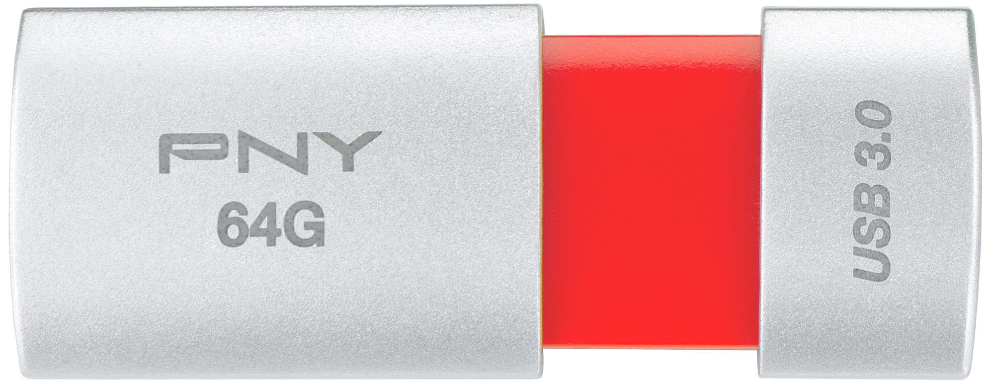 Pendrive de 64Gb - PNY Wave Attaché 3.0 64GB, USB 3.0, 80 MB/s, deslizante