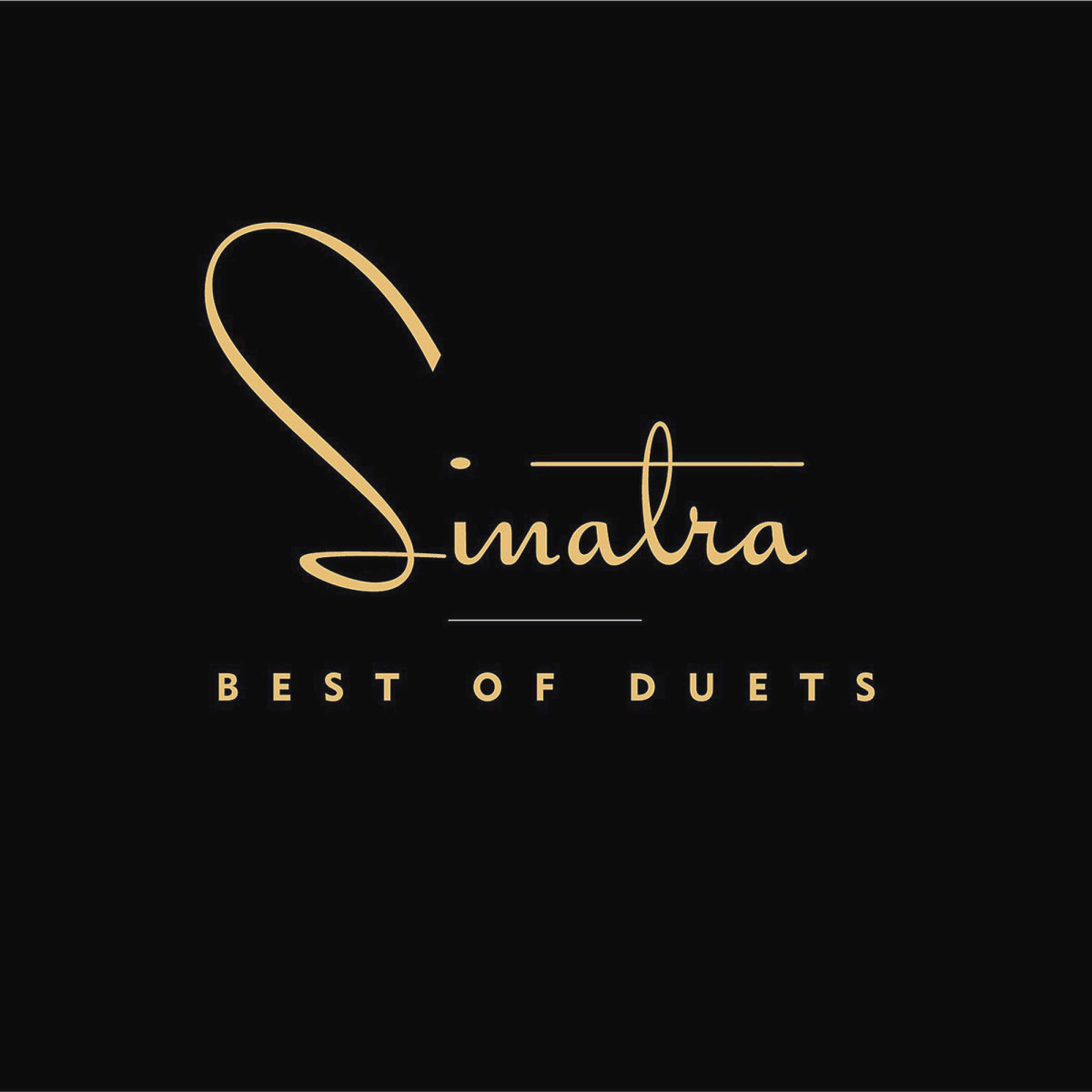Schwarzer Hintergrund mit dem Namen 'Sinatra' in goldener Kursivschrift und 'BEST OF DUETS' darunter.