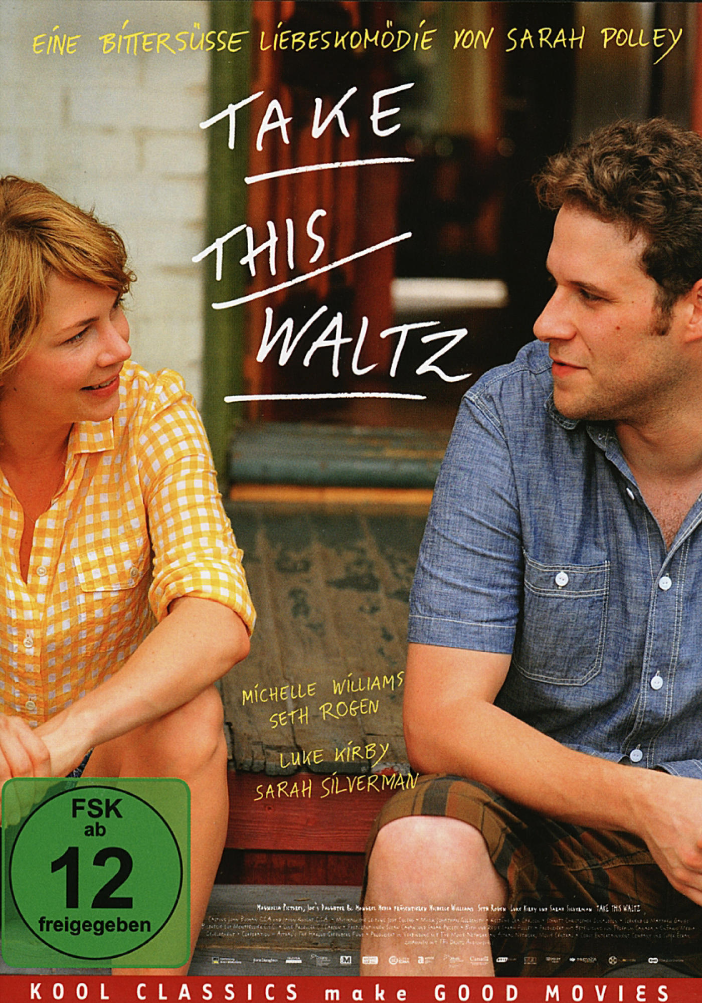 Filmcover: Zwei Personen auf einer Veranda. Eine Frau mit gelbem Hemd. Ein Mann mit blauem Hemd.