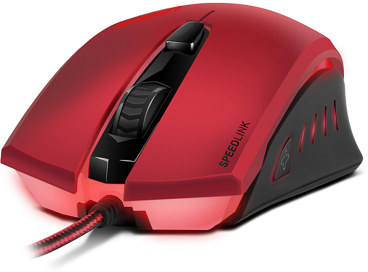 SPEEDLINK Ledos Gaming Maus, Rot