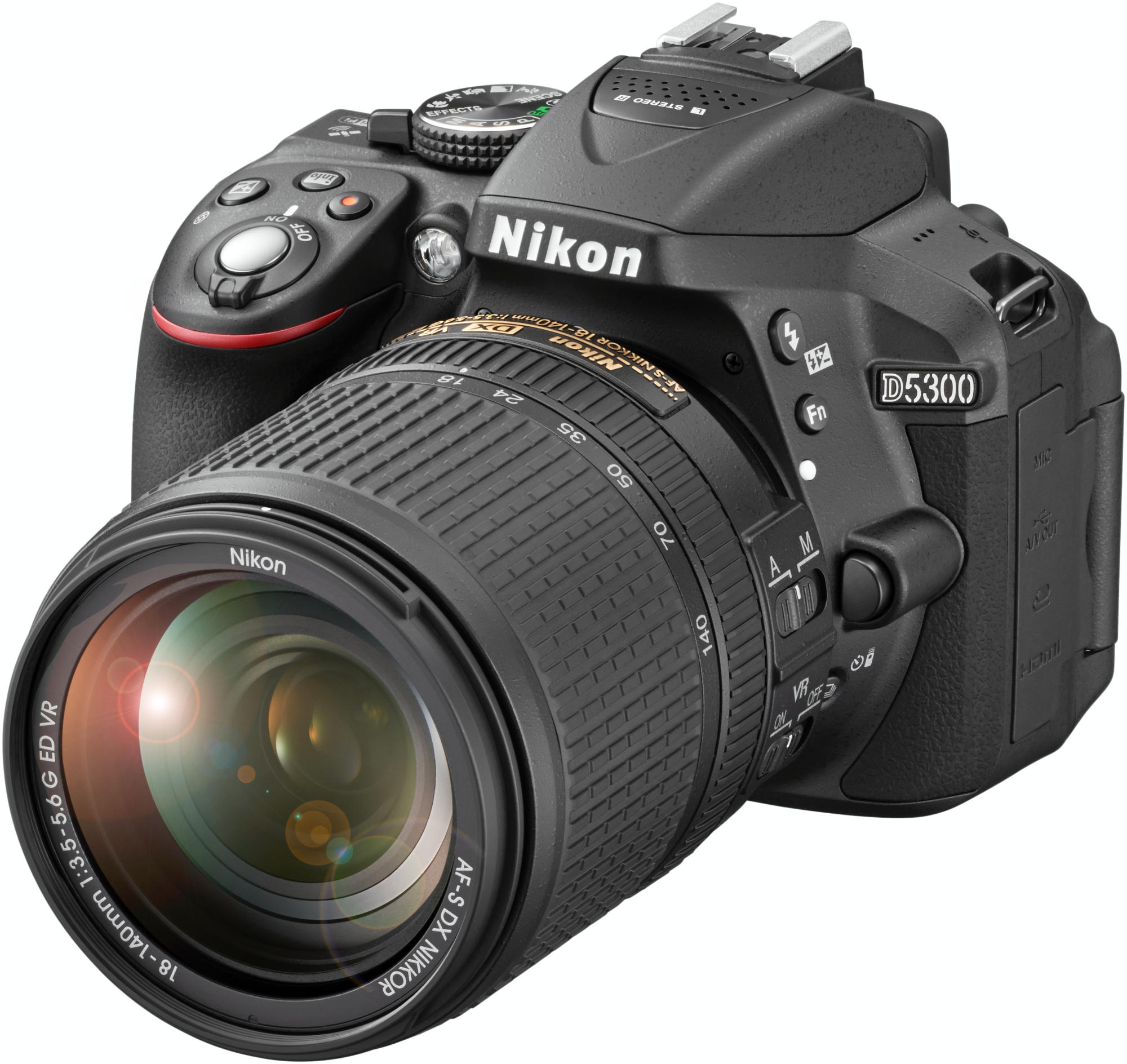 NIKON D5300 + 18-140 AF-S VR Kit fekete
