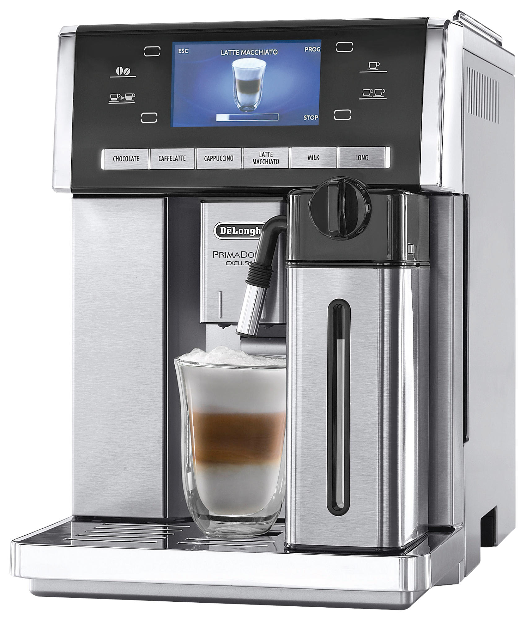 DELONGHI Prima Donna Exclusive ESAM 6900  Kaffeevollautomat Silber