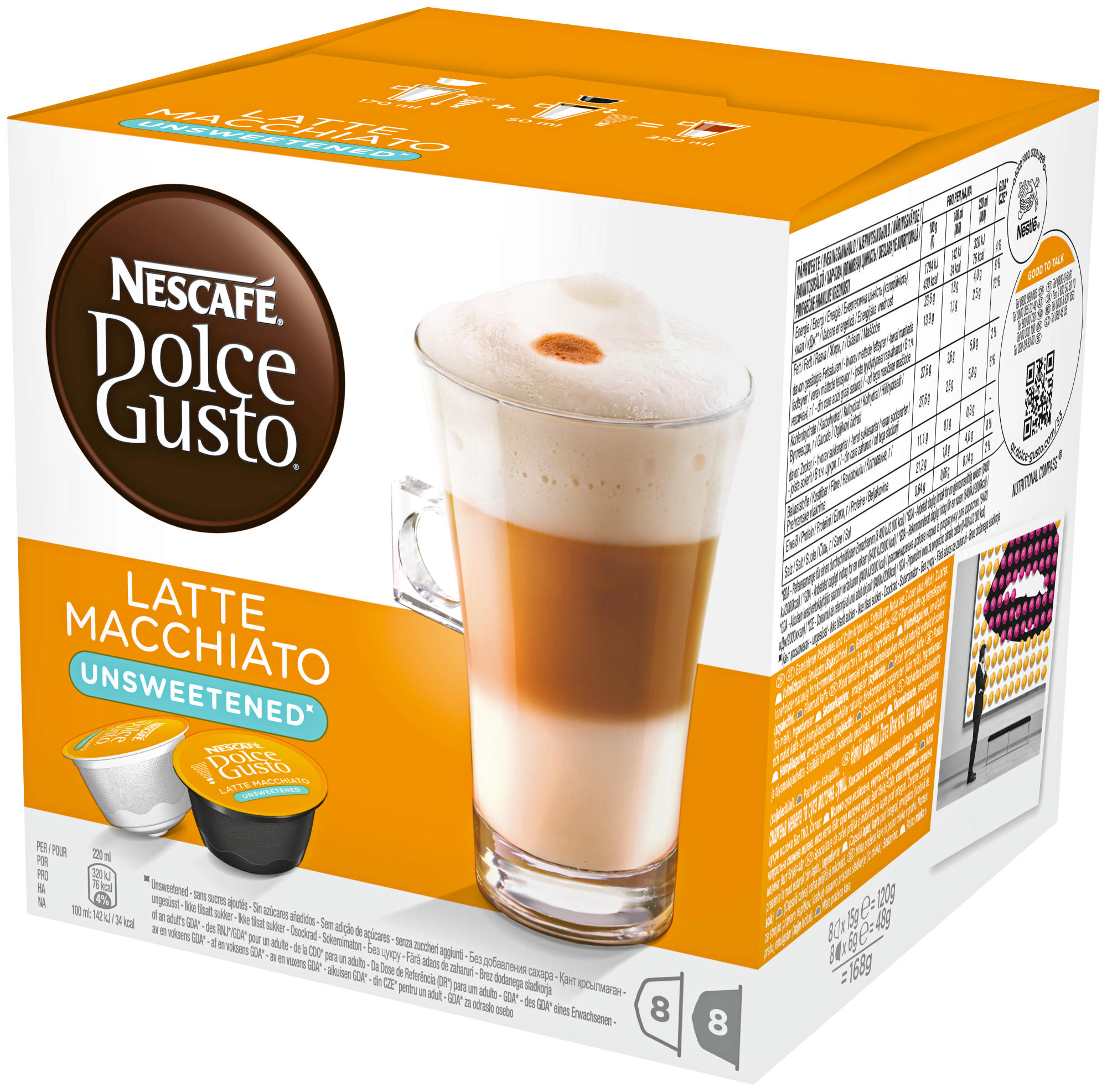 DOLCE GUSTO Latte Macchiato Ungesüsst Kaffeekapseln (NESCAFÉ® Dolce Gusto®)