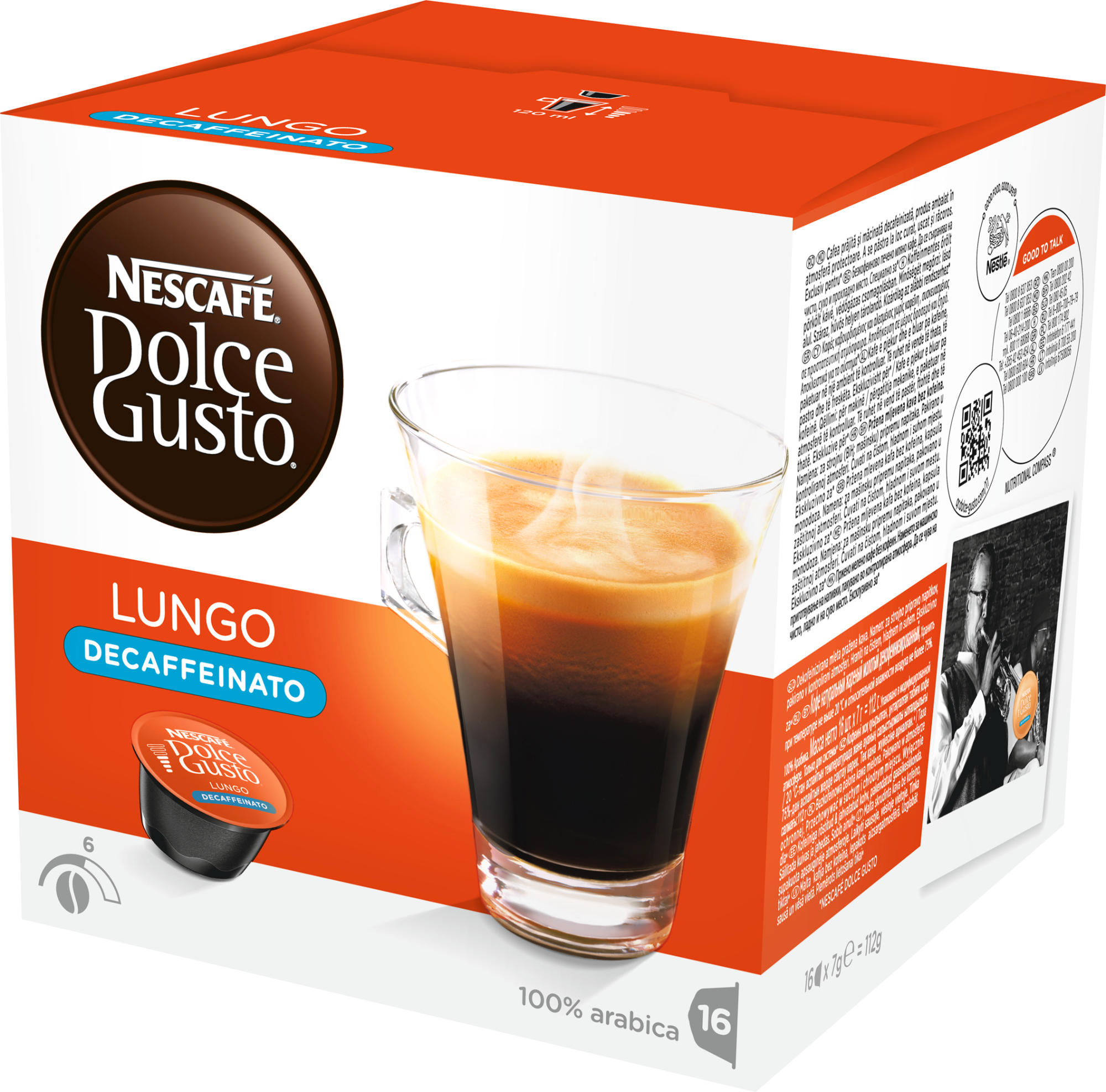 DOLCE GUSTO 12062868 Lungo entkoffeiniert Kaffeekapseln (NESCAFÉ® Dolce Gusto®)