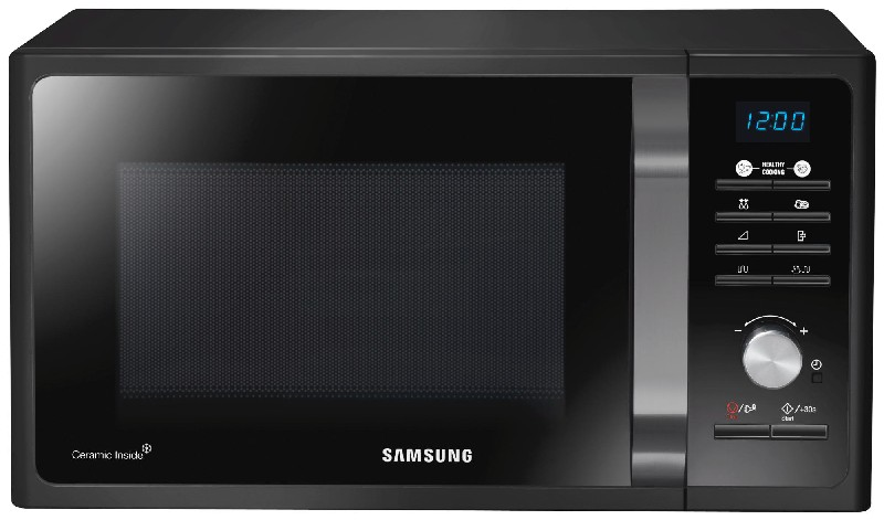 Microondas Samsung Mg23f301takec con capacidad de 23 litros mg23f301tak 23l 1100w interior negro 800w +grill1100w 800w1100w libre instalacion 21l 1200w potencia 800w1100 enamel sistema 490 275 392