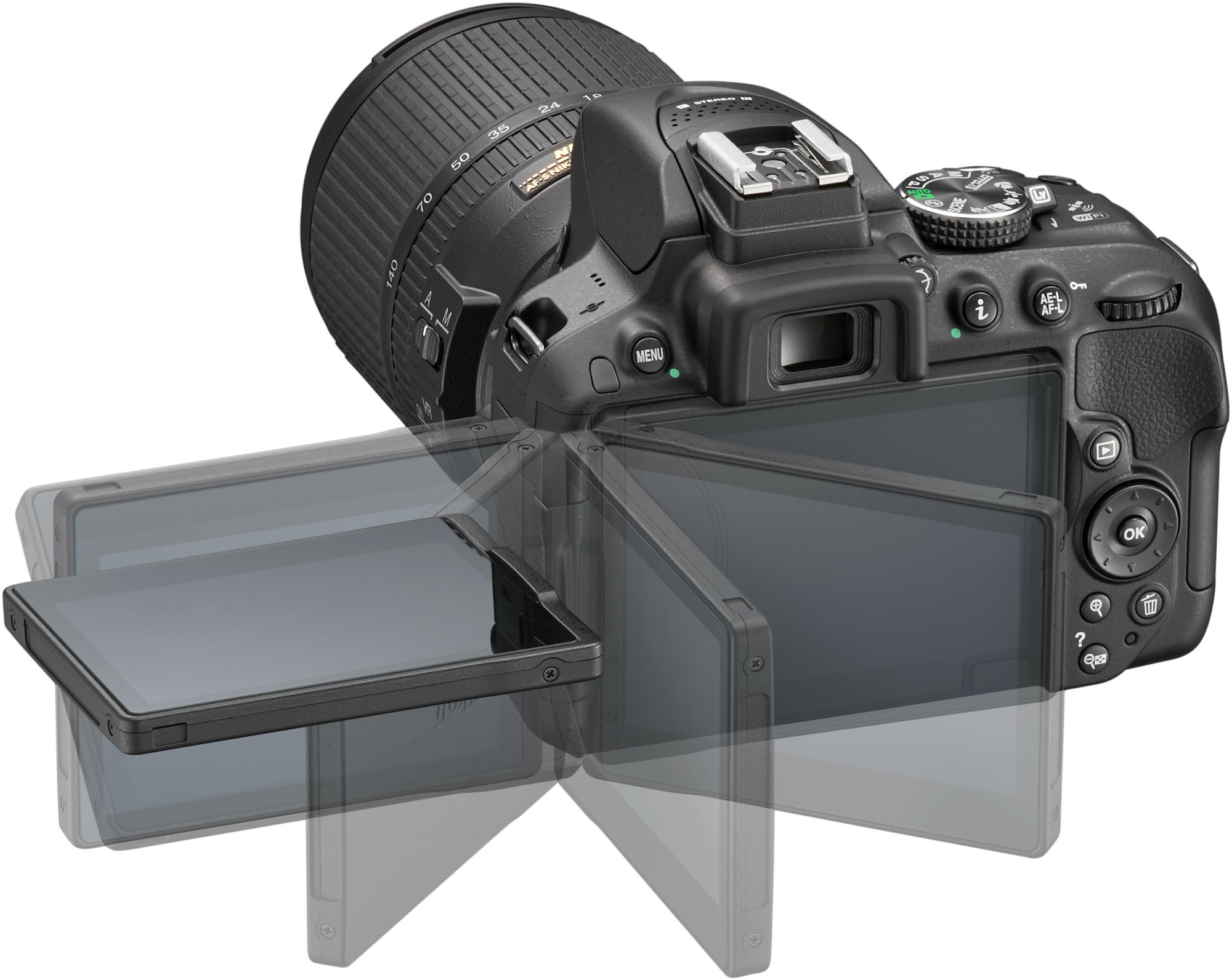 NIKON D5300 + 18-140 AF-S VR Kit fekete