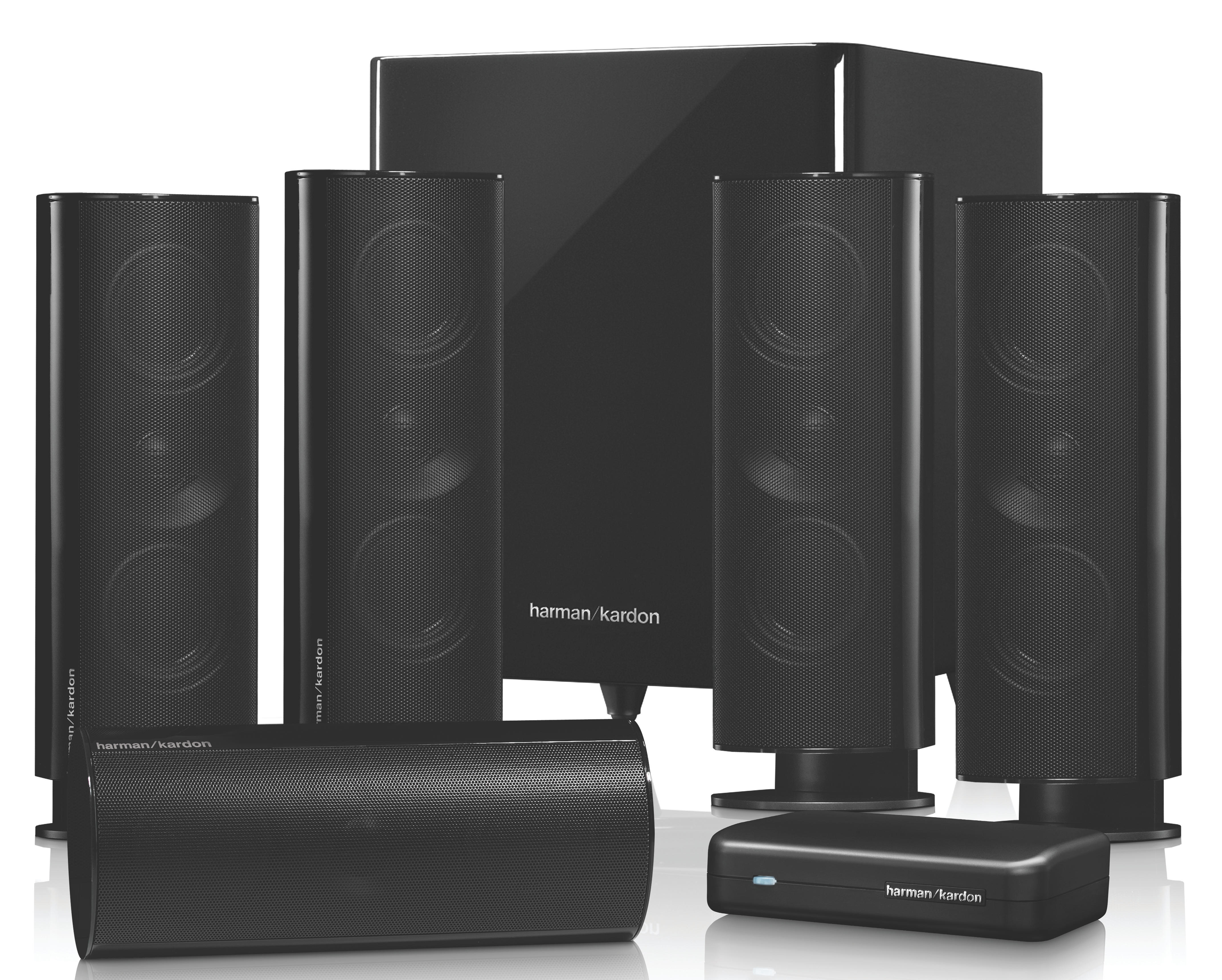 HARMAN KARDON HKTS 65 BQ Lautsprechersystem, Schwarz glänzend)