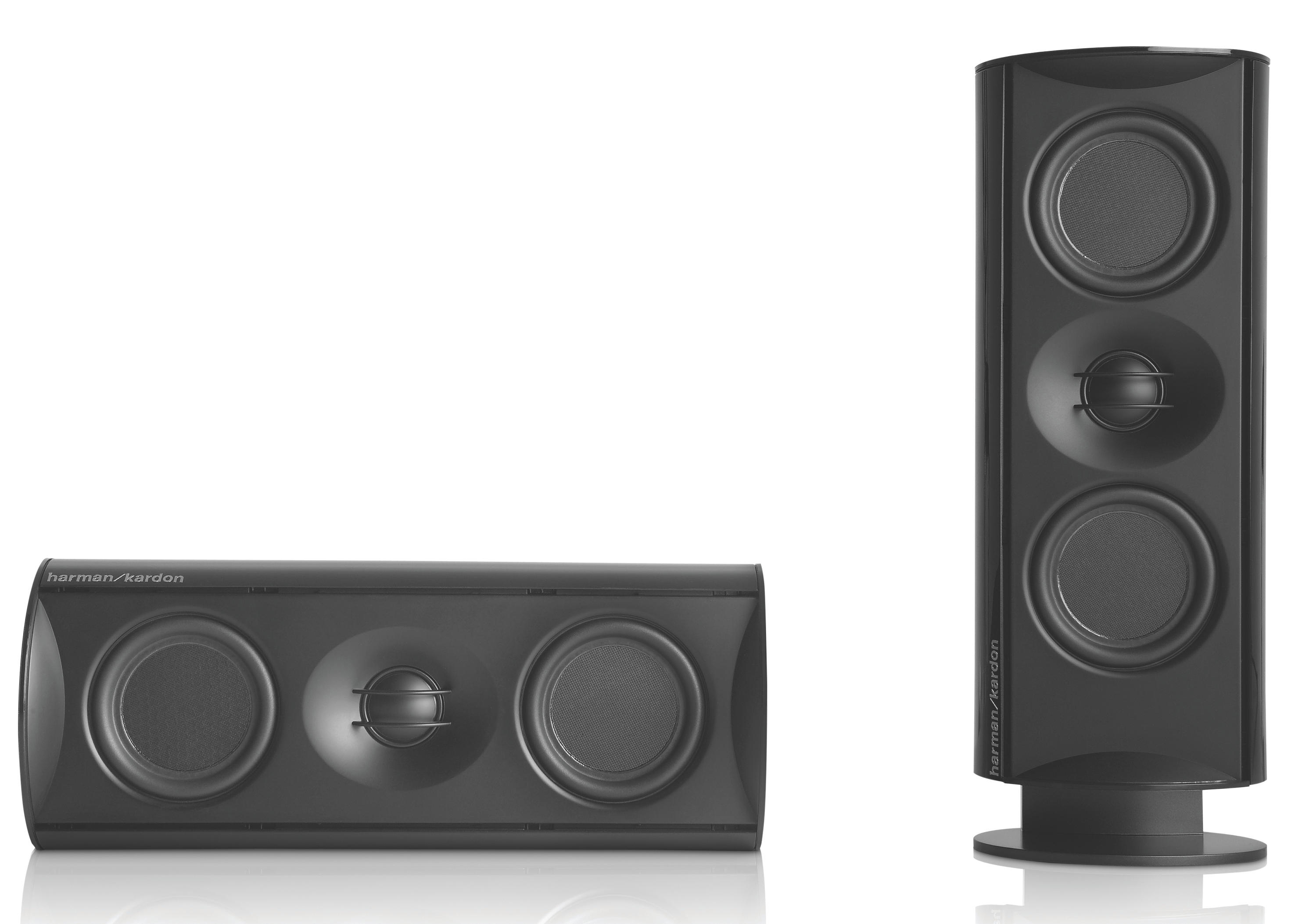 HARMAN KARDON HKTS 65 BQ Lautsprechersystem, Schwarz glänzend)