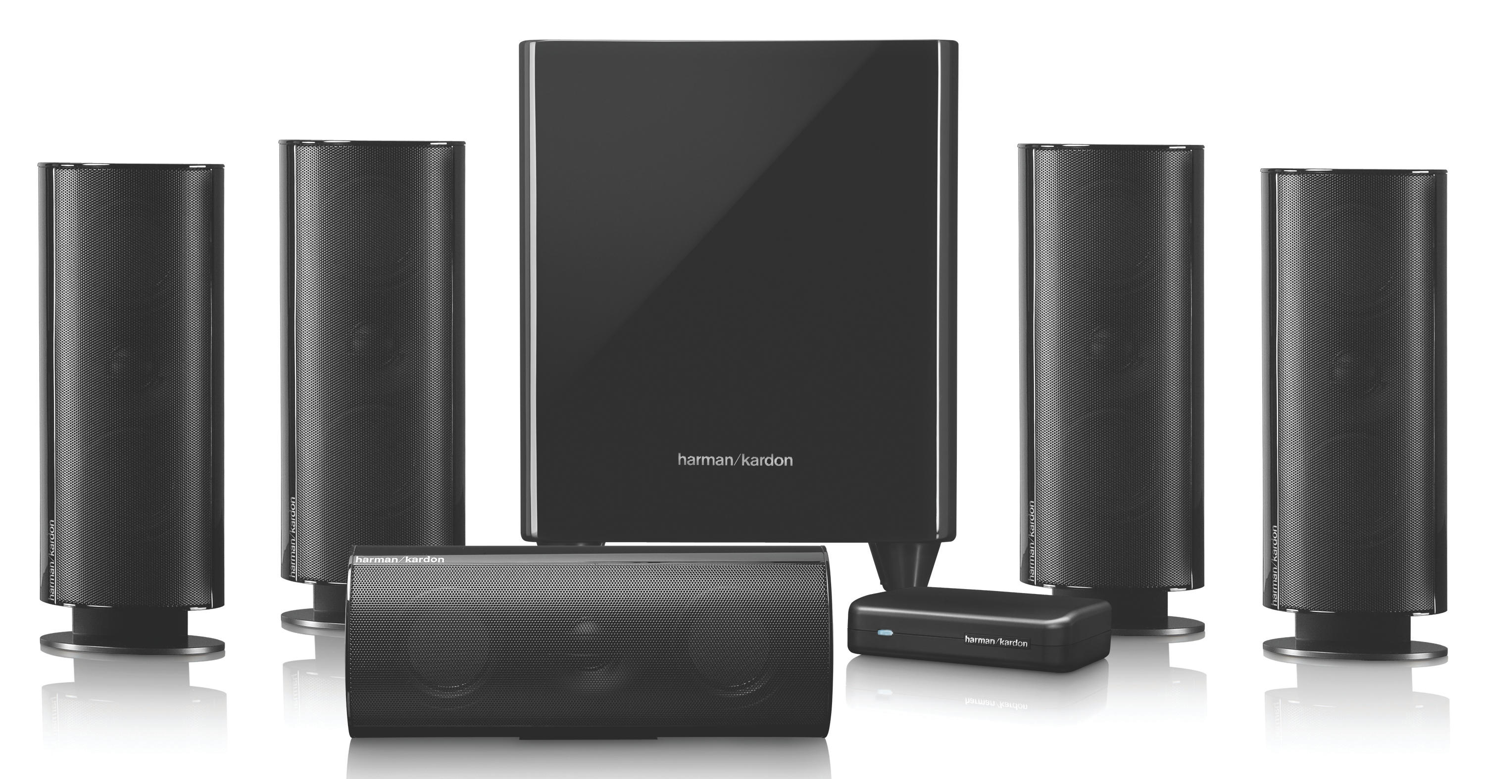 HARMAN KARDON HKTS 65 BQ Lautsprechersystem, Schwarz glänzend)