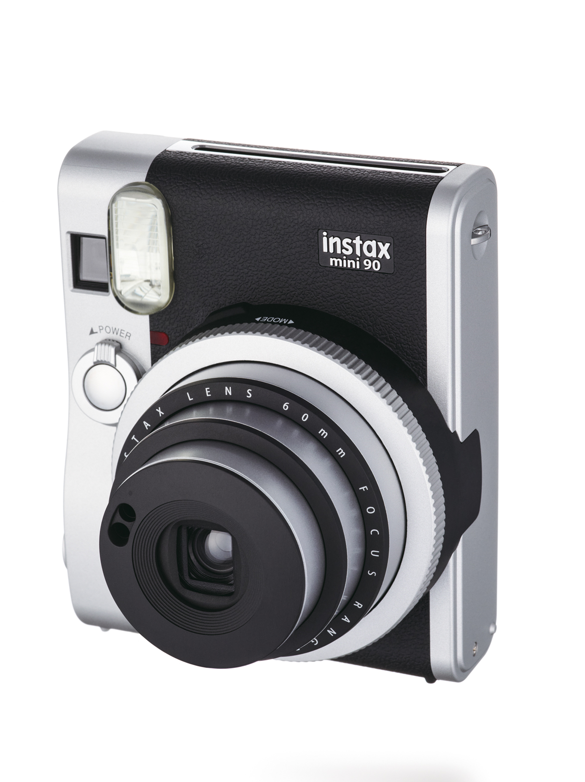 instax Sofortbildkamera, 90 FUJIFILM Mini Schwarz/Silber