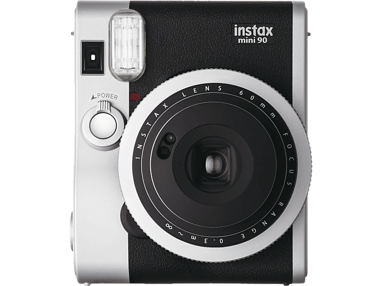 FUJIFILM instax Mini 90 Sofortbildkamera, Schwarz/Silber
