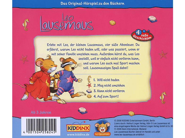 Thumbnail - Leo Lausemaus - Folge 4: Will nicht baden (CD)