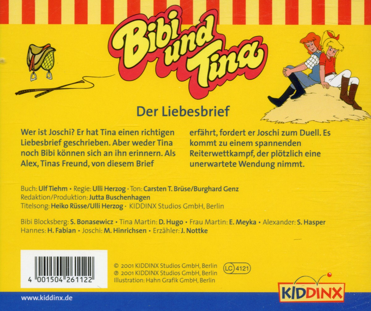 Bibi und Tina - Folge 12: Der Liebesbrief  - (CD)