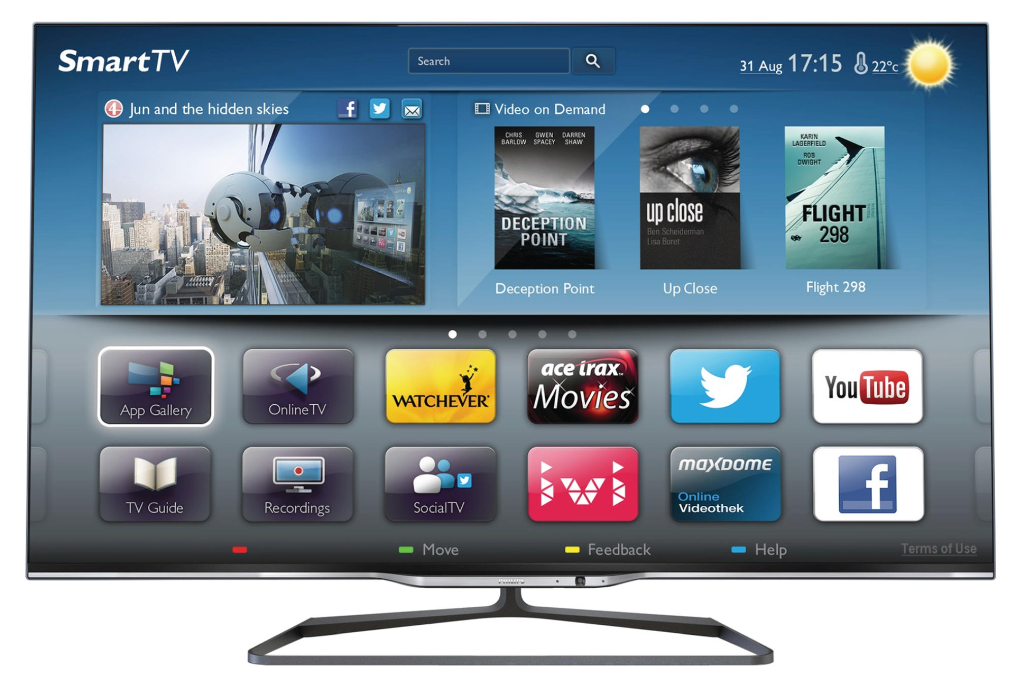 Philips 7000 series Televisor Smart LED 3D ultrafino 42PFL7008K