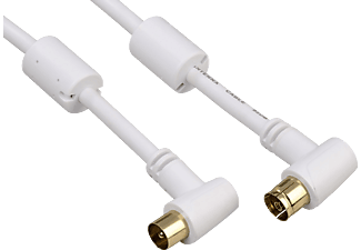 HAMA 122421 CABLE COAX 10.0M 95DB - Antennenkabel (Weiss)