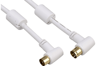 HAMA 122421 CABLE COAX 10.0M 95DB - Atennen-Kabel (Weiss)