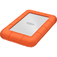 Disco duro 1 TB - LaCie Rugged Mini, USB C 3.0 , Naranja